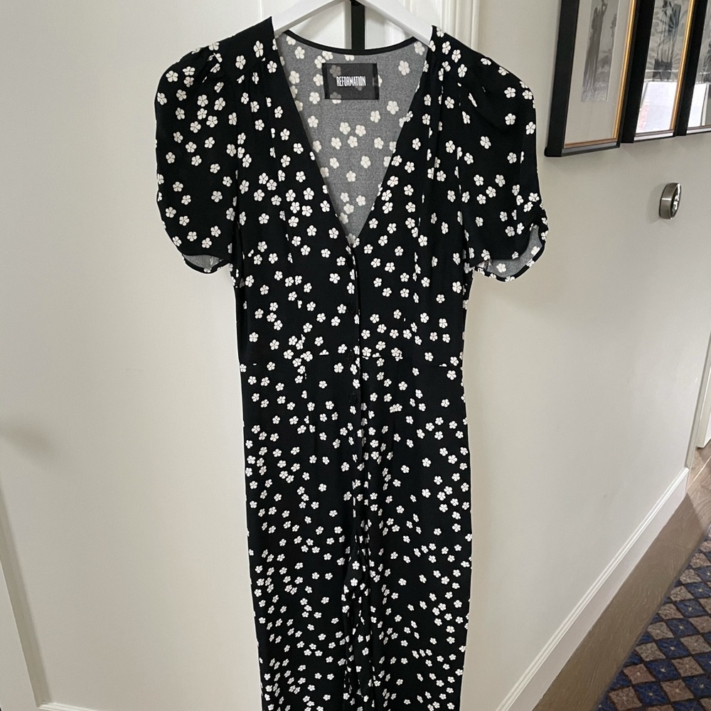 Reformation floral print jumpsuit